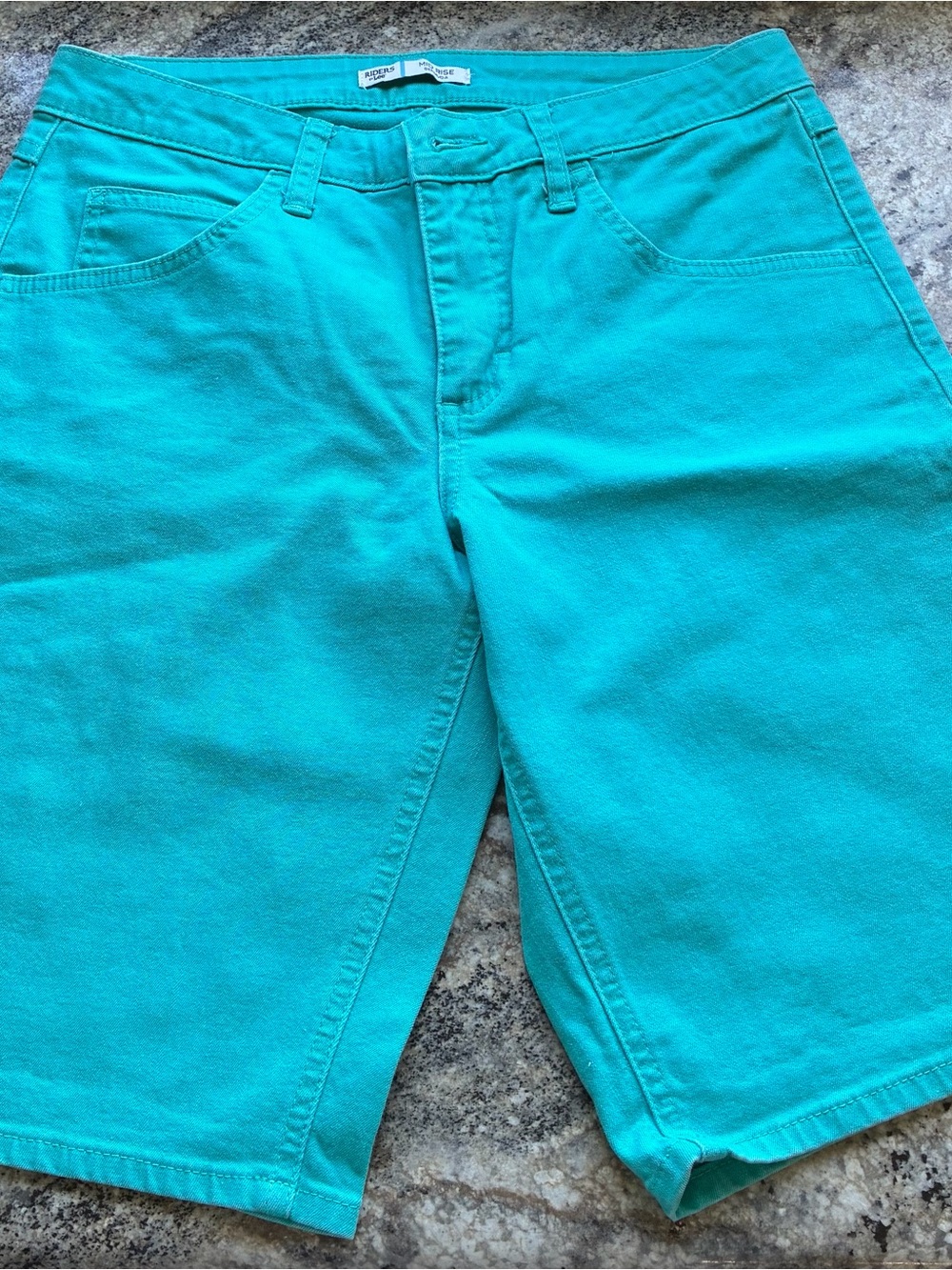 Riders by Lee Teal Flat Front Women's Shorts